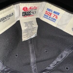 NEW ERA x FOG Fear of God 59FIFTY Black & White Fitted Hat 7 5/8 New